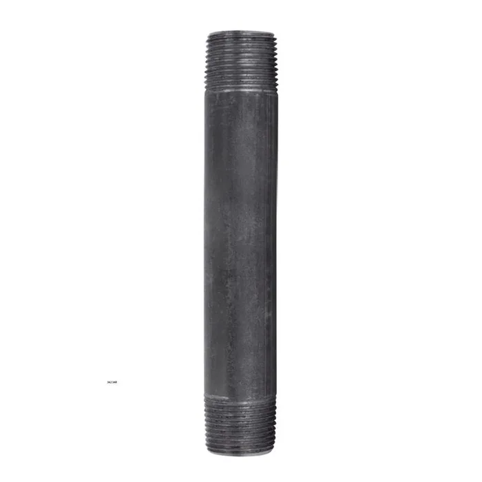 STZ Industries 3/4 in. MIP each X 3/4 in. D MIP Black Steel 6 in. L Nipple (Pack of 5)