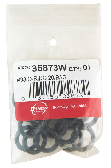 Danco 13/16 in. D X 9/16 in. D #93 Rubber O-Ring 20 pk