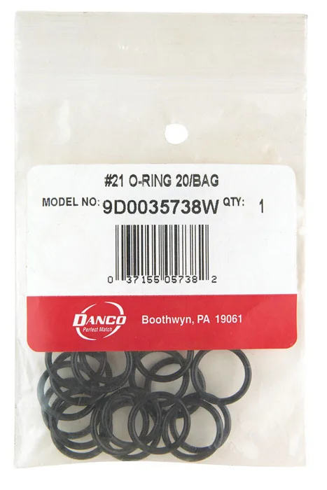 Danco 5/8 in. D X 15/32 in. D #21 Rubber O-Ring 20 pk