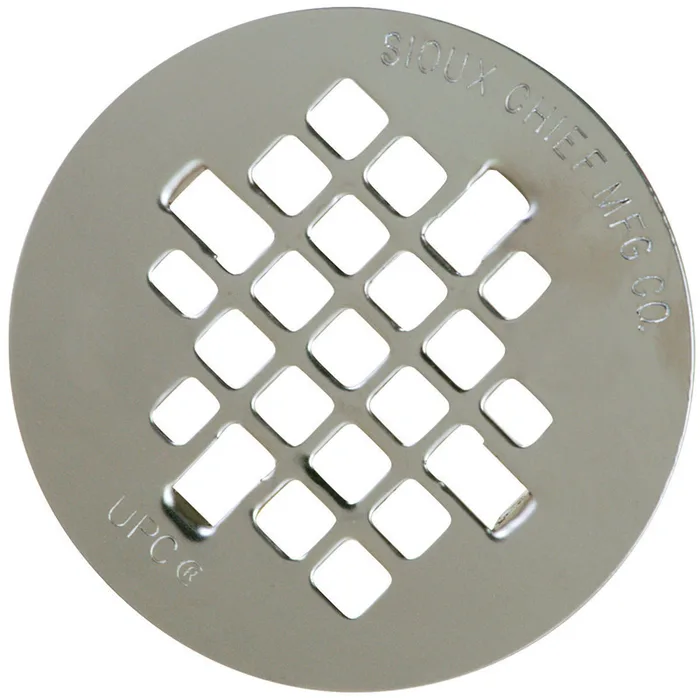 Sioux Chief 4-1/4 in. Chrome Round Stainless Steel Drain Grate