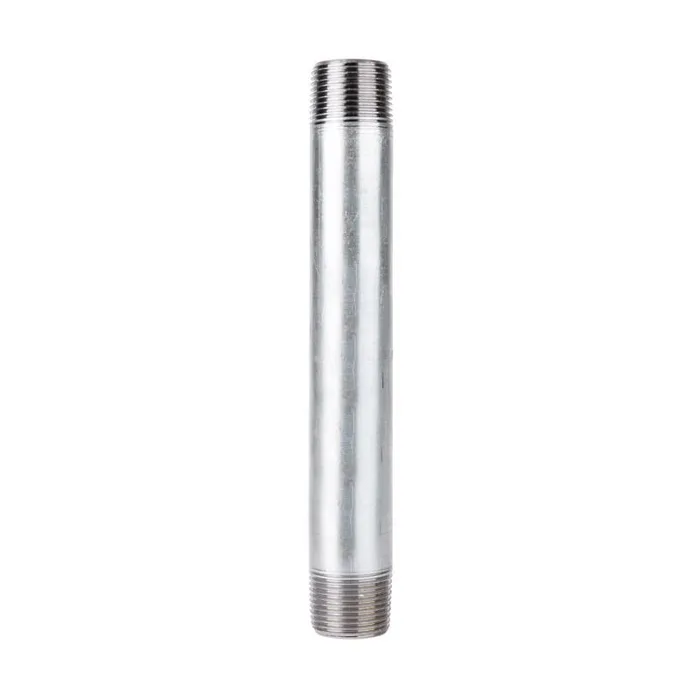 STZ Industries 1-1/2 in. MIP each X 1-1/2 in. D MIP Galvanized Steel 9 in. L Nipple