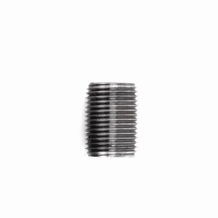 STZ Industries 1/8 in. MIP each X 1/8 in. D MIP Black Steel Close Nipple (Pack of 5)