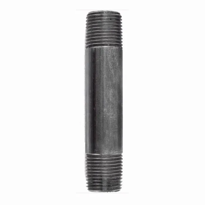 STZ Industries 1/8 in. MIP each X 1/8 in. D MIP Black Steel 4 in. L Nipple (Pack of 5)
