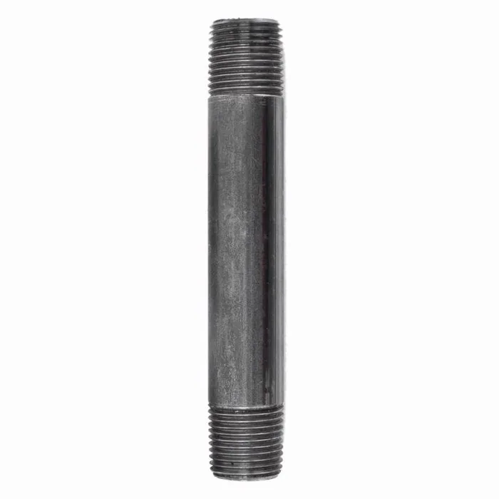 STZ Industries 1/8 in. MIP each X 1/8 in. D MIP Black Steel 5 in. L Nipple (Pack of 5)