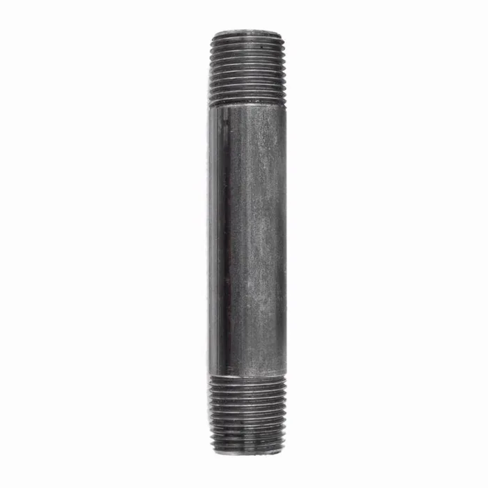 STZ Industries 1/4 in. MIP each X 1/4 in. D MIP Black Steel 4-1/2 in. L Nipple (Pack of 5)
