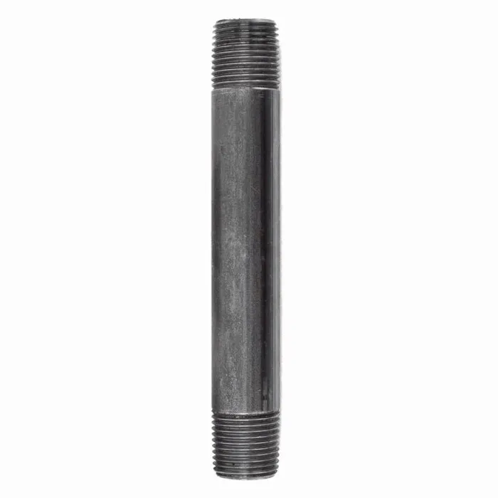 STZ Industries 1/4 in. MIP each X 1/4 in. D MIP Black Steel 5-1/2 in. L Nipple (Pack of 5)