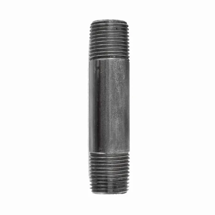 STZ Industries 3/8 in. MIP each X 3/8 in. D MIP Black Steel 3-1/2 in. L Nipple (Pack of 5)