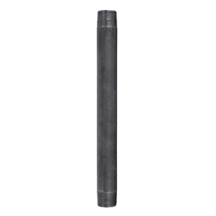 STZ Industries 3/4 in. MIP each X 3/4 in. D MIP Black Steel 9 in. L Nipple