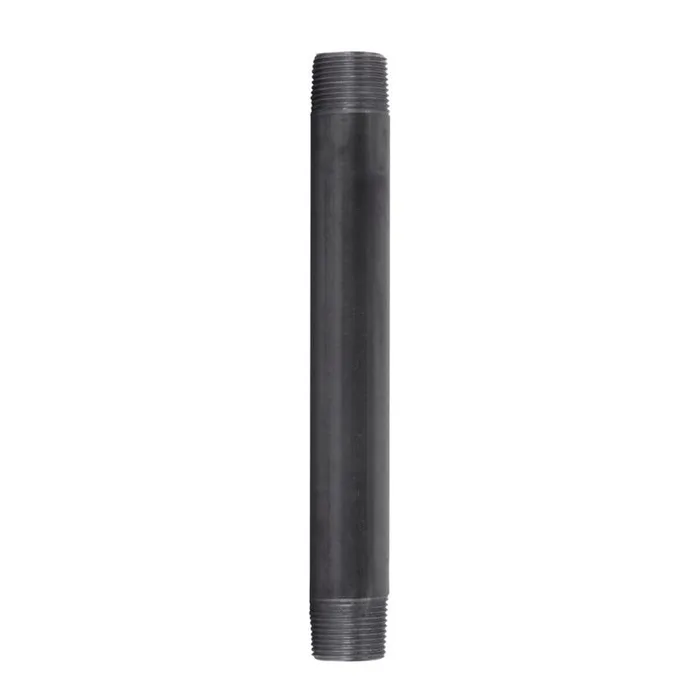 STZ Industries 2 in. MIP each X 2 in. D MIP Black Steel 10 in. L Nipple