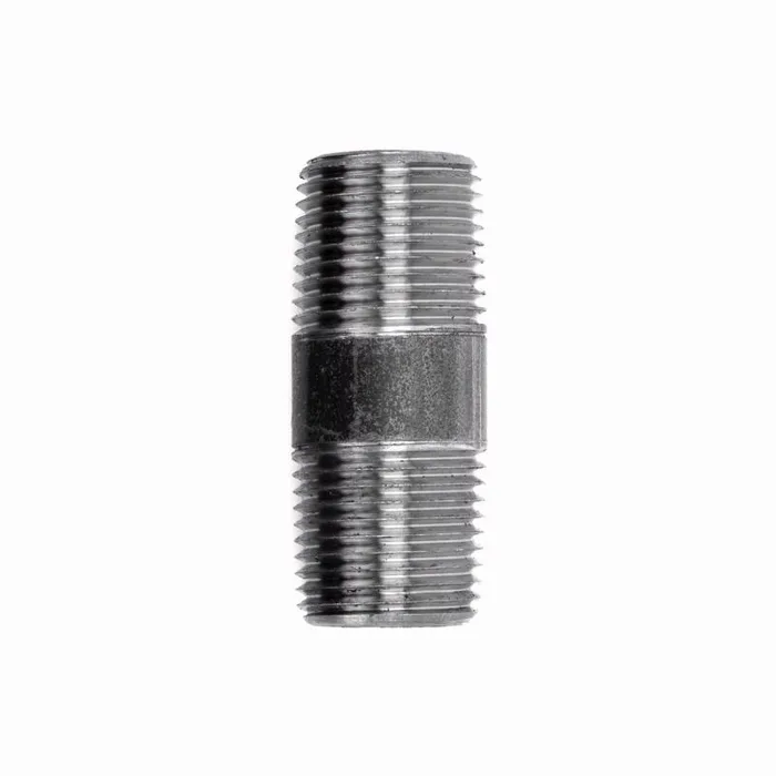 STZ Industries 1/8 in. MIP each X 1/8 in. D MIP Black Steel 2 in. L Nipple (Pack of 5)
