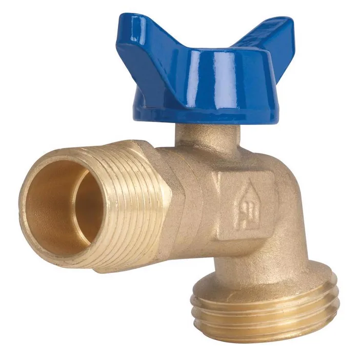 Homewerks 1/2 in. MIP in. X 3/4 in. Garden Hose Thread Brass Hose Bibb