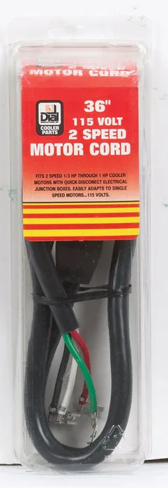 Dial Black Plastic Motor Cord