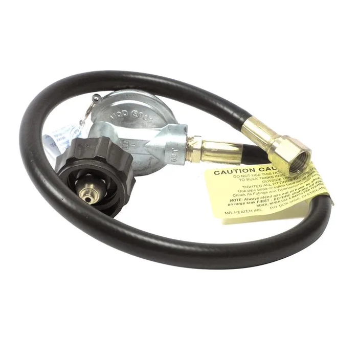 Mr. Heater 3/8 in. D X 22 in. L Brass/Plastic Acme Nut x Female Flare Hose Assembly and Regulator