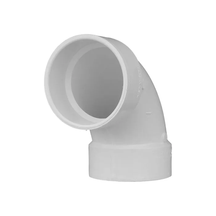 Charlotte Pipe Schedule 30 3 in. Hub X 3 in. D Hub PVC 90 Degree Elbow 1 pk