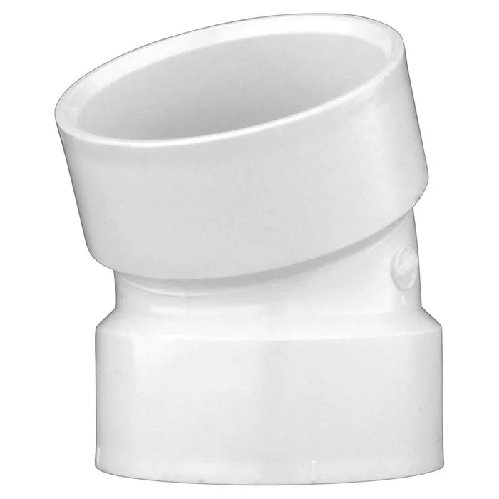 Charlotte Pipe Schedule 40 3 in. Hub X 3 in. D PVC 22-1/2 Degree Elbow 1 pk