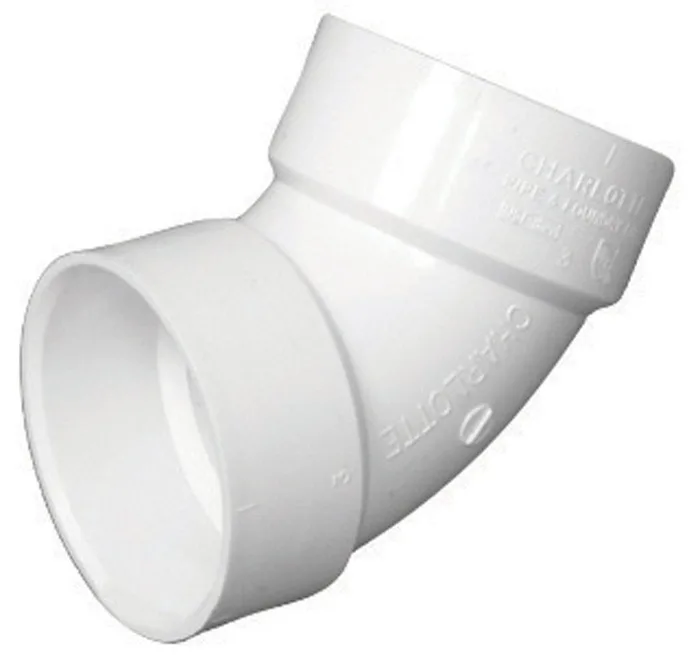 Charlotte Pipe Schedule 40 1-1/2 in. Hub X 1-1/2 in. D Hub PVC 60 Degree Street Elbow 1 pk