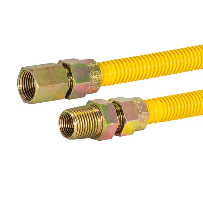 Eastman 1/2 in. FIP X 1/2 in. D MIP 48 in. Stainless Steel Gas Connector