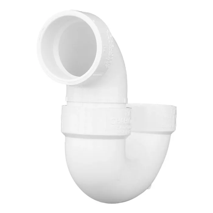 Charlotte Pipe Schedule 40 1-1/2 in. Hub X 1-1/2 in. D Hub PVC P-Trap with Union 1 pk (Pack of 10)