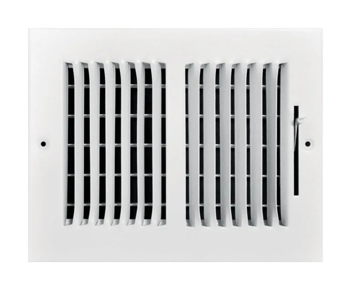 Tru Aire 6 in. H X 8 in. W 2-Way Powder Coat White Steel Wall/Ceiling Register
