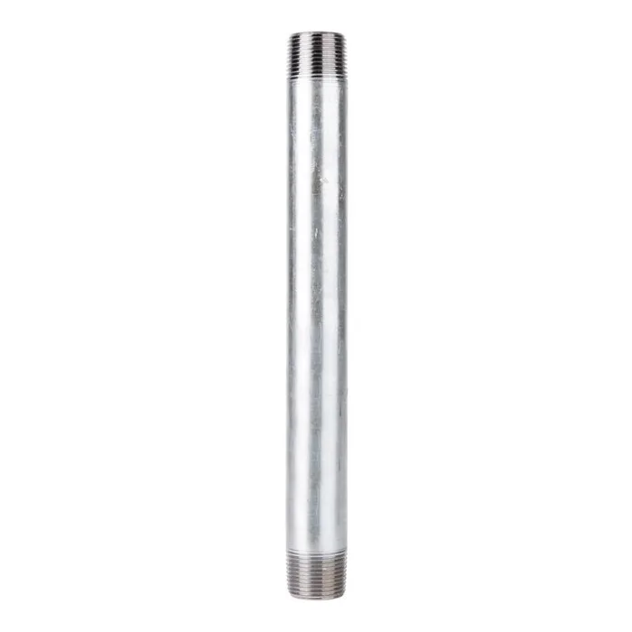 STZ Industries 3 in. MIP each X 3 in. D MIP Galvanized Steel 12 in. L Nipple