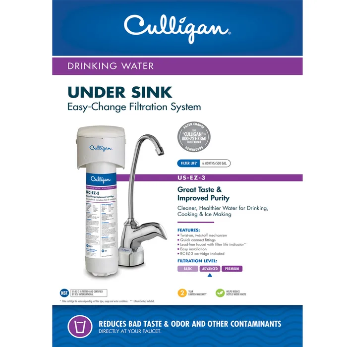 Culligan Under Sink Water Filtration System For Culligan