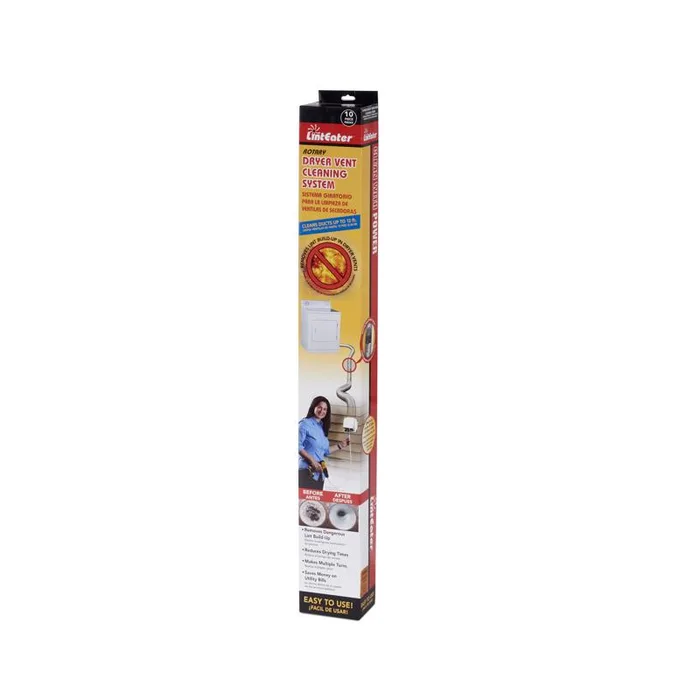 Gardus LintEater 12 ft. L X 4 in. D Black/White Plastic Dryer Vent Kit