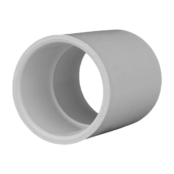 Charlotte Pipe Schedule 40 1-1/2 in. Slip X 1-1/2 in. D Slip PVC Coupling 1 pk (Pack of 25)