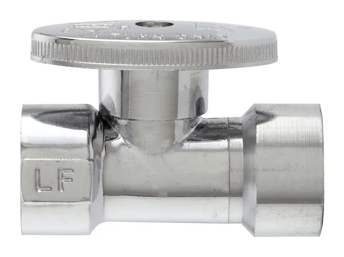 Keeney 1/2 in. FIP in. X 1/2 in. Brass Straight Stop Valve
