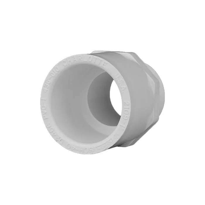 Charlotte Pipe Schedule 40 1 in. Slip X 1 in. D MPT PVC Pipe Adapter 1 pk (Pack of 25)