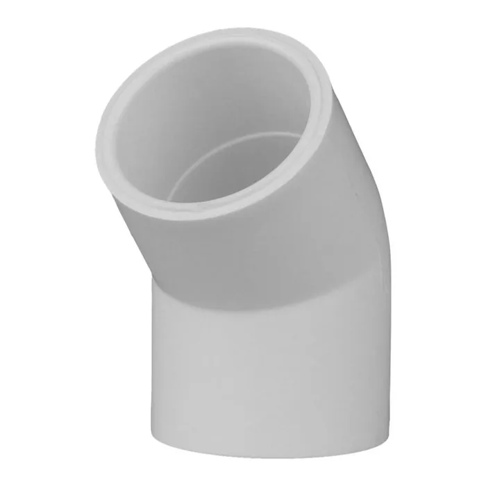 Charlotte Pipe Schedule 40 3/4 in. Slip X 3/4 in. D Slip PVC 45 Degree Elbow 1 pk (Pack of 25)