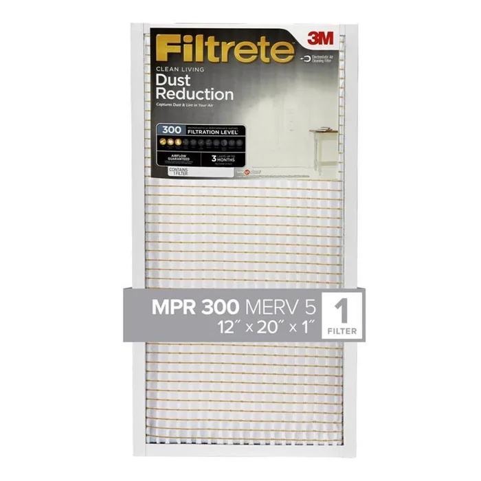 Filtrete 12 in. W X 20 in. H X 1 in. 300 MPR Pleated Air Filter 1 pk (Pack of 4)