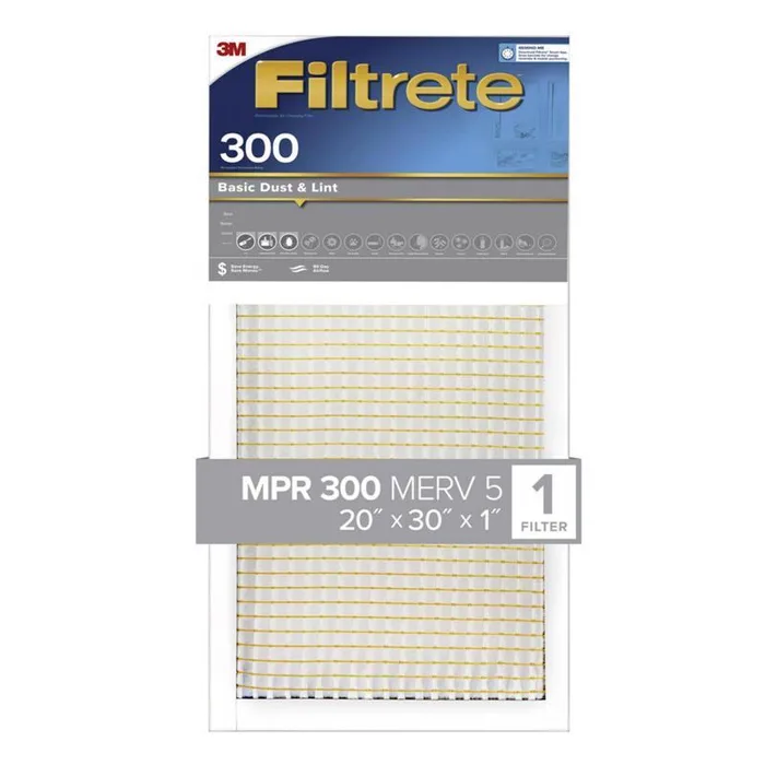 Filtrete 20 in. W X 30 in. H X 1 in. 300 MPR Pleated Filter Dust 1 pk (Pack of 4)