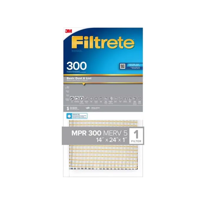 Filtrete 14 in. W X 24 in. H X 1 in. 300 MPR Pleated Filter Dust 1 pk (Pack of 4)