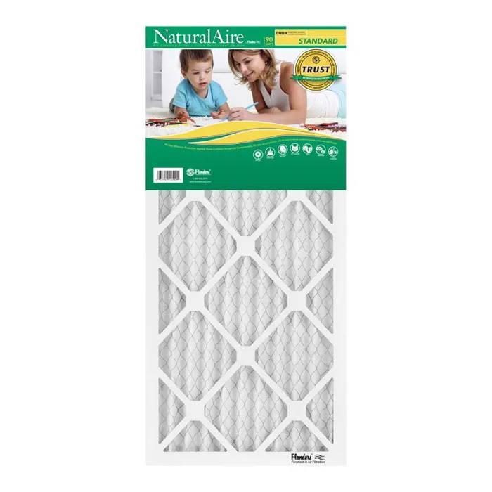NaturalAire 16 in. W X 36 in. H X 1 in. Synthetic 8 MERV Pleated Air Filter 1 pk (Pack of 12)