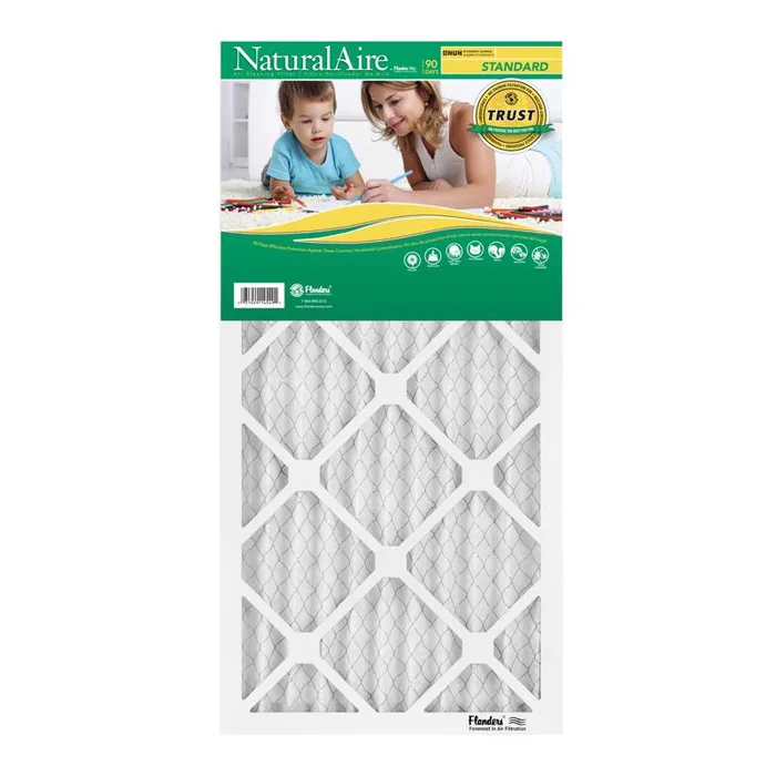 NaturalAire 12 in. W X 25 in. H X 1 in. Synthetic 8 MERV Pleated Air Filter 1 pk (Pack of 12)