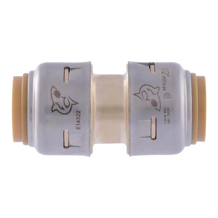 SharkBite Push to Connect 1/2 in. PTC each X 1/2 in. D Brass Coupling