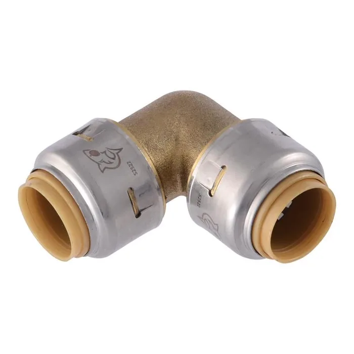 SharkBite Push to Connect 1/2 in. PTC each X 1/2 in. D Brass Elbow