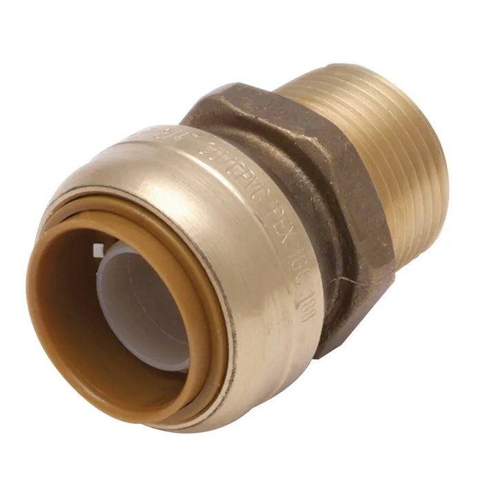 SharkBite Push to Connect 1 in. PTC each X 3/4 in. D MPT Brass Connector