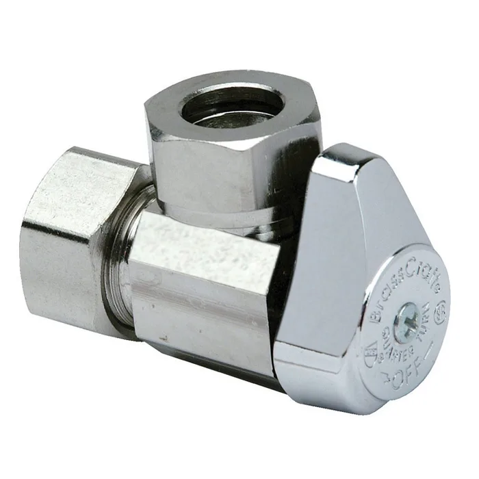 BrassCraft 1/2 in. FPT X 1/2 in. MPT Brass Angle Stop Valve