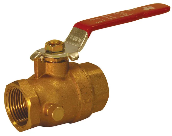 BK Products ProLine Series 1 in. Brass FIP Ball Valve Full Port Lever