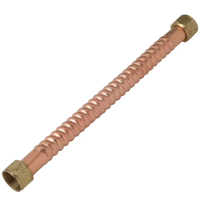 Homewerks 3/4 in. FIP in. X 3/4 in. D FIP 24 in. Copper Water Heater Supply Line