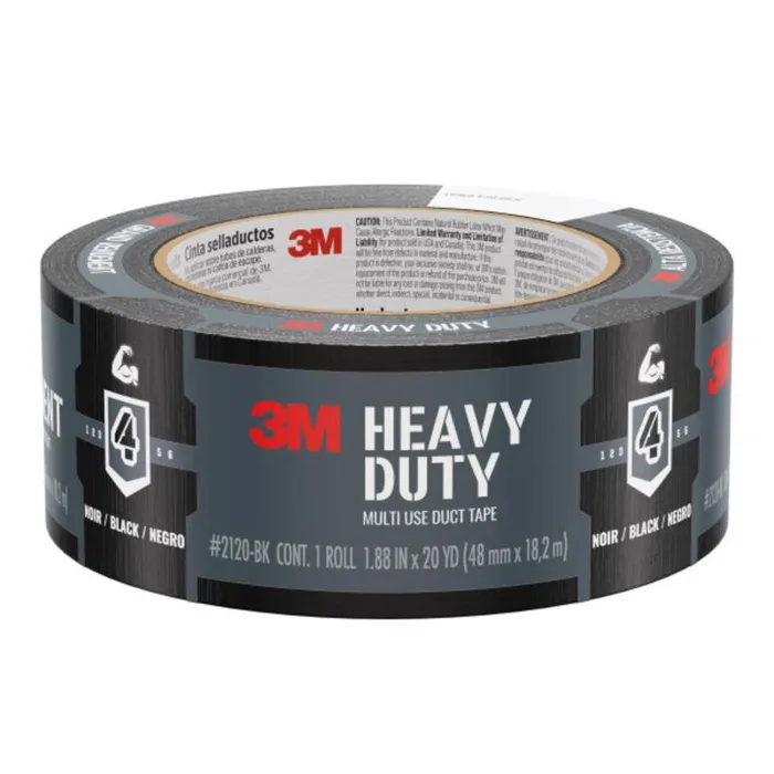 3M Scotch 1.88 in. W X 20 yd L Black Solid Duct Tape