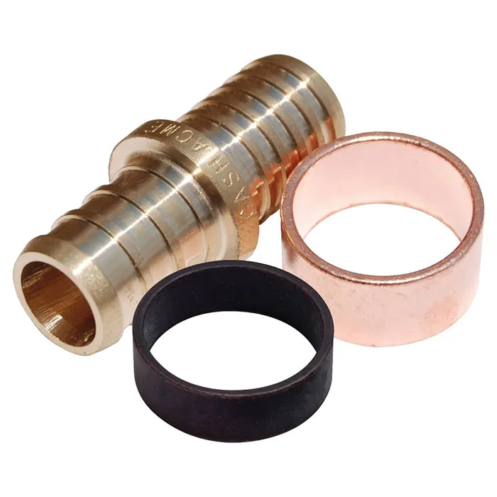 SharkBite 3/8 in. PEX X 3/8 in. D PEX Brass Coupling