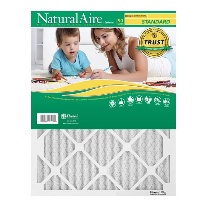 NaturalAire 25 in. W X 32 in. H X 1 in. Synthetic 8 MERV Pleated Air Filter 1 pk (Pack of 12)