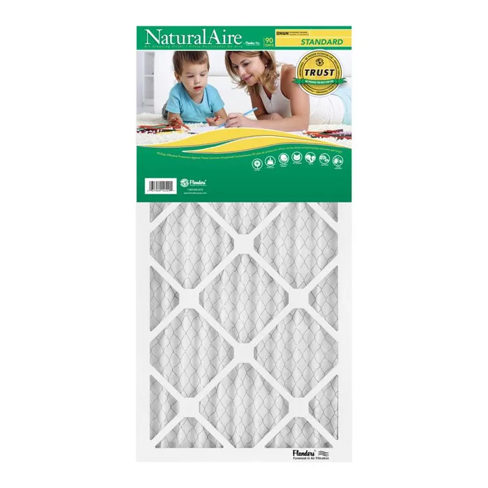 NaturalAire 12 in. W X 23.5 in. H X 1 in. Synthetic 8 MERV Pleated Air Filter 1 pk (Pack of 12)