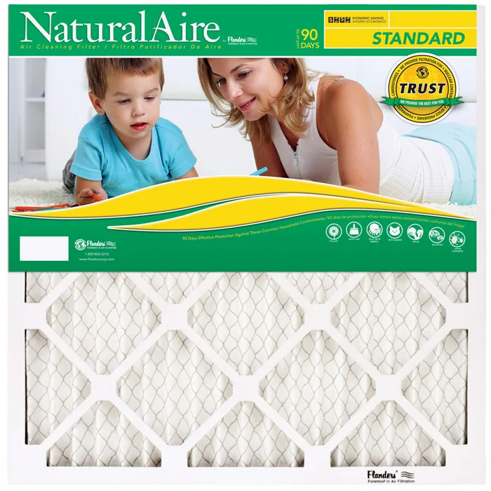 NaturalAire 21-1/2 in. W X 23-1/2 in. H X 1 in. Synthetic 8 MERV Pleated Air Filter 1 pk (Pack of 12)