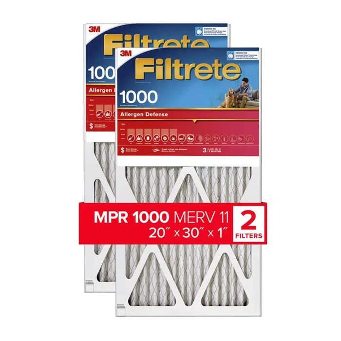 Filtrete 20 in. W X 30 in. H X 1 in. 1000 MPR Pleated Air Filter 2 pk (Pack of 3)