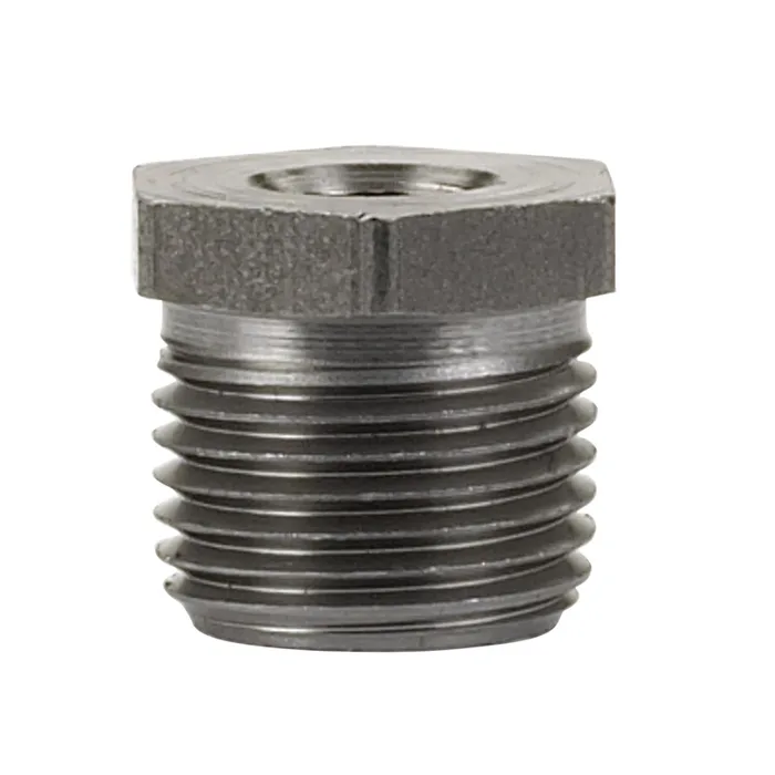 Billco Corporation 1/2 in. MPT X 3/8 in. D MPT Black Steel 0.61 in. L Hex Bushing (Pack of 5)