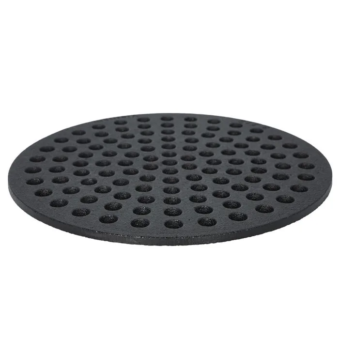 Sioux Chief 8-7/8 in. Matte Black Round Cast Iron Floor Drain Strainer