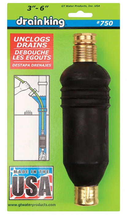 GT Water Products Drain King Drain Unclogger 11 in. L X 3 to 6 in. D